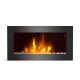 Wall fireplace with heating function electric Ferretti black 2000 W 71 x 40 x 12 cm