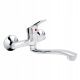 Duro GRIS wall-mounted washbasin mixer, chrome