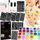 XXL GLITTER TATTOOS SET 120 DIY TEMPLATES