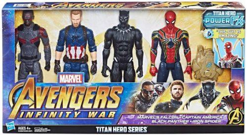  HASBRO SET OF 4 AVENGERS FIGURES 30cm SOUND E2326