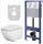 Cersanit Caspia concealed toilet set