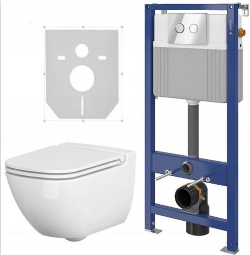 Cersanit Caspia concealed toilet set