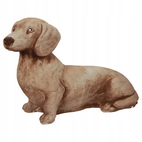  Dachshund made of sand concrete – charming decorative figure