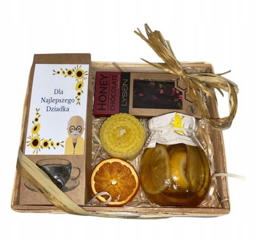  Gift basket tea honey gift chocolate