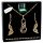  GOLDEN WOMEN'S JEWELRY SET GHK 1657D MADE OF SURGICAL STEEL AS A GIFT