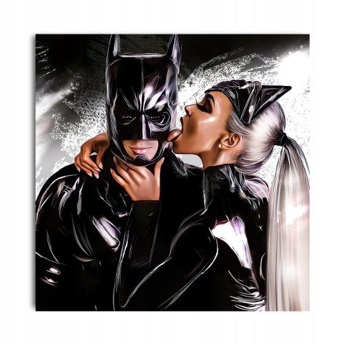 Pictures on the wall 1x CANVAS PAINTING WOMAN 3 BATMAN 80x80