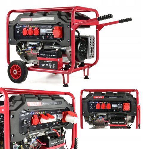 Portable three-phase Tvardy 6600 W gasoline generator