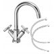 Diamond Jawa Stand-Kitchen Faucet, Silver