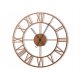 Clock for home Wall Clock, Metal Decorations, Silver, Gold, 60 cm