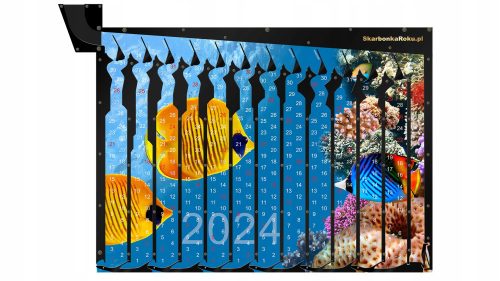 Cool, funny gadgets calendar 2024 fish | A gift with calendar for everyone