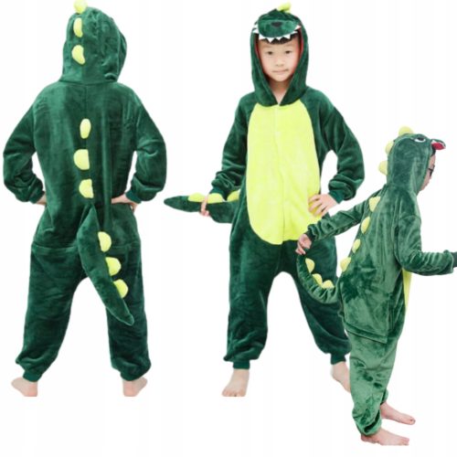  DINOSAUR KIGURUMI DINO DRAGON PAJAMAS CHILDREN'S ONESIE COSTUME 122-128-134