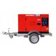 Portable single-phase generator KrafTWele 14400 W diesel oil