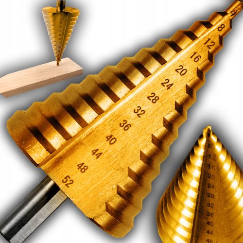 DURABLE TYTAN HSS Christmas Tree Step Cone Drill Bit for Metal 4-52mm