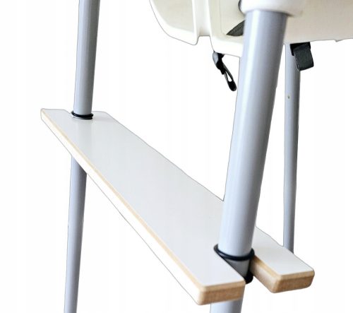  FOOTREST FOR IKEA ANTILOP CHAIR, ADJUSTABLE, WHITE MDF FOOTREST