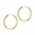  BEAUTIFUL GOLDEN EARRINGS Women's HOOPS 18mm pr. 333 HOOPS CREOLE RING 8k