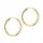  BEAUTIFUL GOLDEN EARRINGS Women's HOOPS 18mm pr. 333 HOOPS CREOLE RING 8k