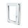 Warm white PVC window RU Left 50x60 500x600 new