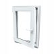 Warm white PVC window RU Left 50x60 500x600 new