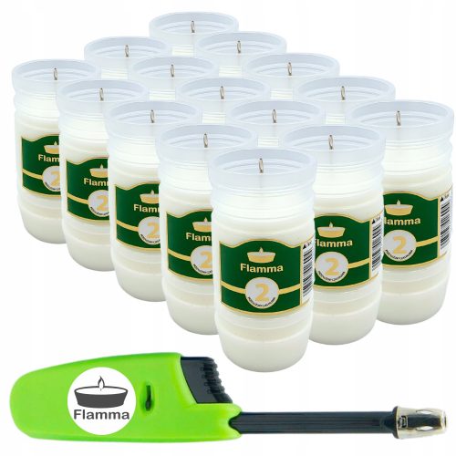 CANDLE INSERTS Paraffin 100% 15 pieces 2 DAYS + FREE lighter