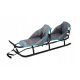  Sleds duo twin tandem for children large with backrest strong light belts PL