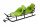  Sleds duo twin tandem large with backrest for children solid light belts PL