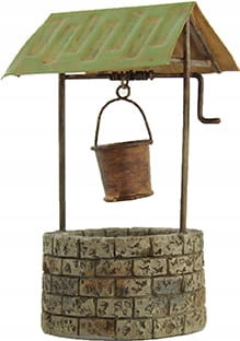  Well with roof and bucket - 12 cm high, up to 9-11 cm figs