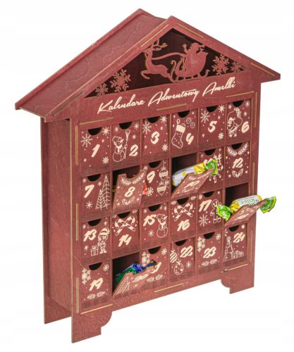  Standing Advent Calendar - Candy House