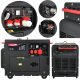 Portable three-phase Tvardy 6000 W diesel generator