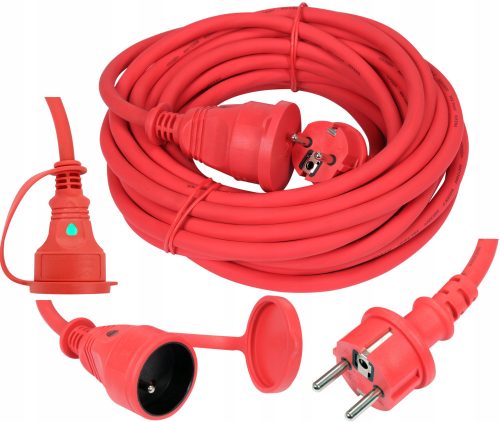 Single Yato extension cable 20 m, 1 pc. red sockets