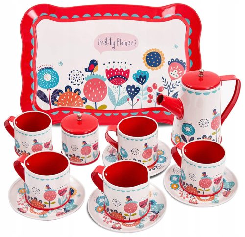  CHILDREN'S TEA SET KETTLE CUPS x13