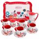  CHILDREN'S TEA SET KETTLE CUPS x13