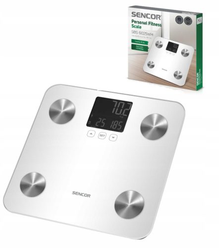  Sencor 6025W analytical personal scale, fitness, fat measurement, water smart