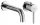 Rea Lungo concealed washbasin mixer, chrome