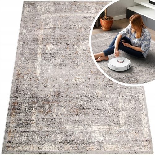  MODERN BROWN GRAY VALENCIA CARPET, MODERN, SOFT FOR THE LIVING ROOM 160x230