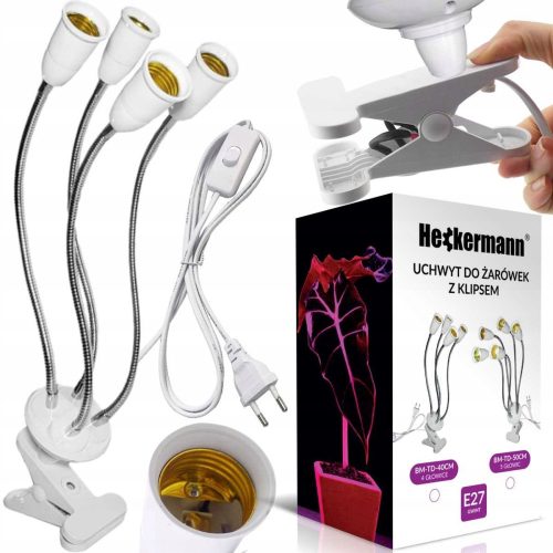 Lamp for plant cultivation - Heckermann GROW light bulb for plant cultivation 70 W + DO NOT THROW STICKER