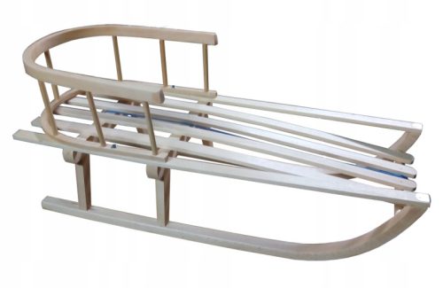  Traditional wooden sled with backrest