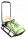  Children's sled with backrest, sleeping bag, pusher, solid, lightweight aluminum belts PL