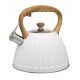 Kettles and teapots Galicja traditional steel kettle, 2.8 l, white, brown and beige tones