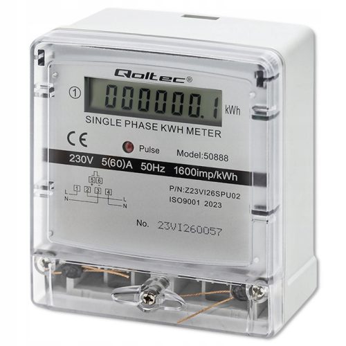 Qoltec meter 230 V 5 A