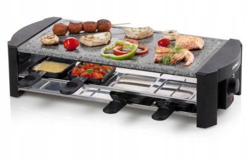  DOMO DO9186G raclette stone grill for 8 people, large stone plate