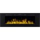 Built-in fireplace with heating function, electric Aflamo black 11 W 152 x 54.5 x 14 cm