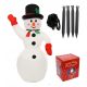  INFLATABLE SNOWMAN 2.4M ILLUMINATED LED Christmas Tree Lights Christmas Decorations