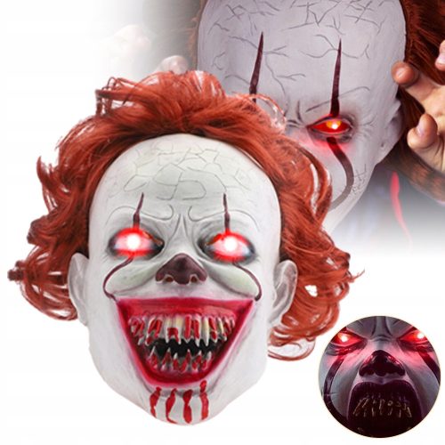  Horror Clown Mask, Scary Mask, Perfect for Halloween Cosplay