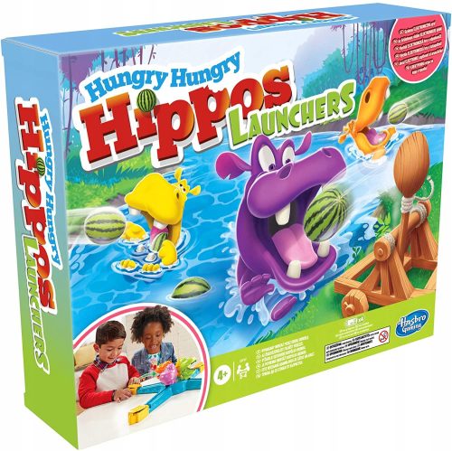  HUNGRY HIPPY SKILL GAME with a launcher, a fun game for kids