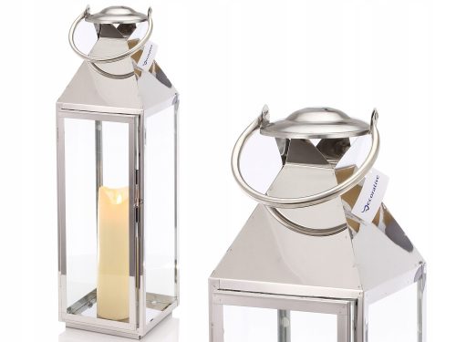 Decorative lantern, metal, glass, 72 cm