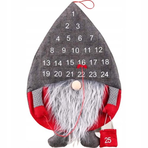  Wall Advent calendar, hung on the wall, gnome, dwarf, 61x39cm