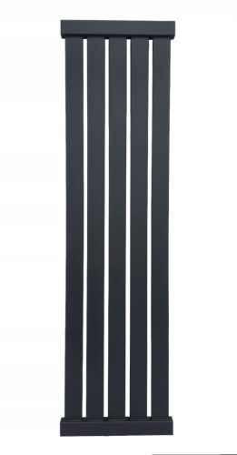  Bathroom decorative radiator DUBAJ 140/38 black