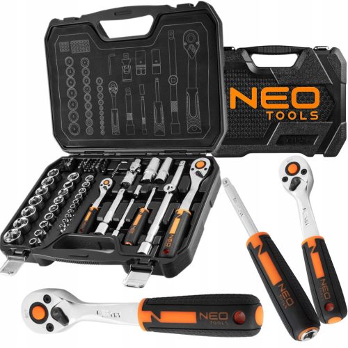  SOCKET WRENCH SET 73-piece 1/2 1/4 NEO 10-054