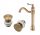 CHDE floor-standing washbasin faucet retro brass