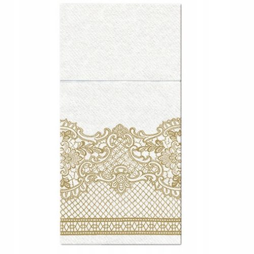  Cutlery Bags Gold Lace 40cm - 25 pcs